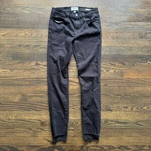 Frame Denim Le Skinny De Jeanne Black Jeans Size 26 Women’s